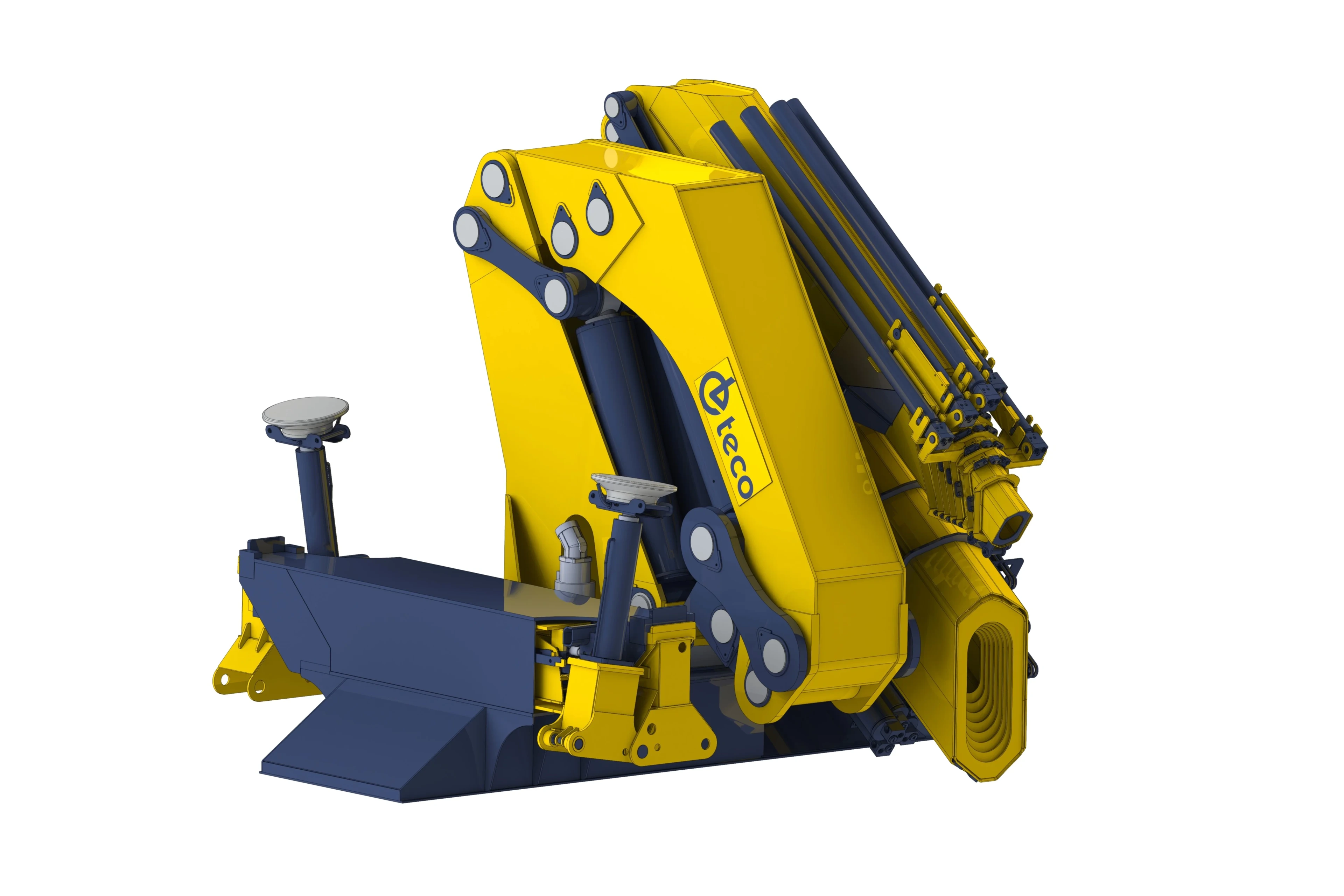 Teco Ladekran Transportposition